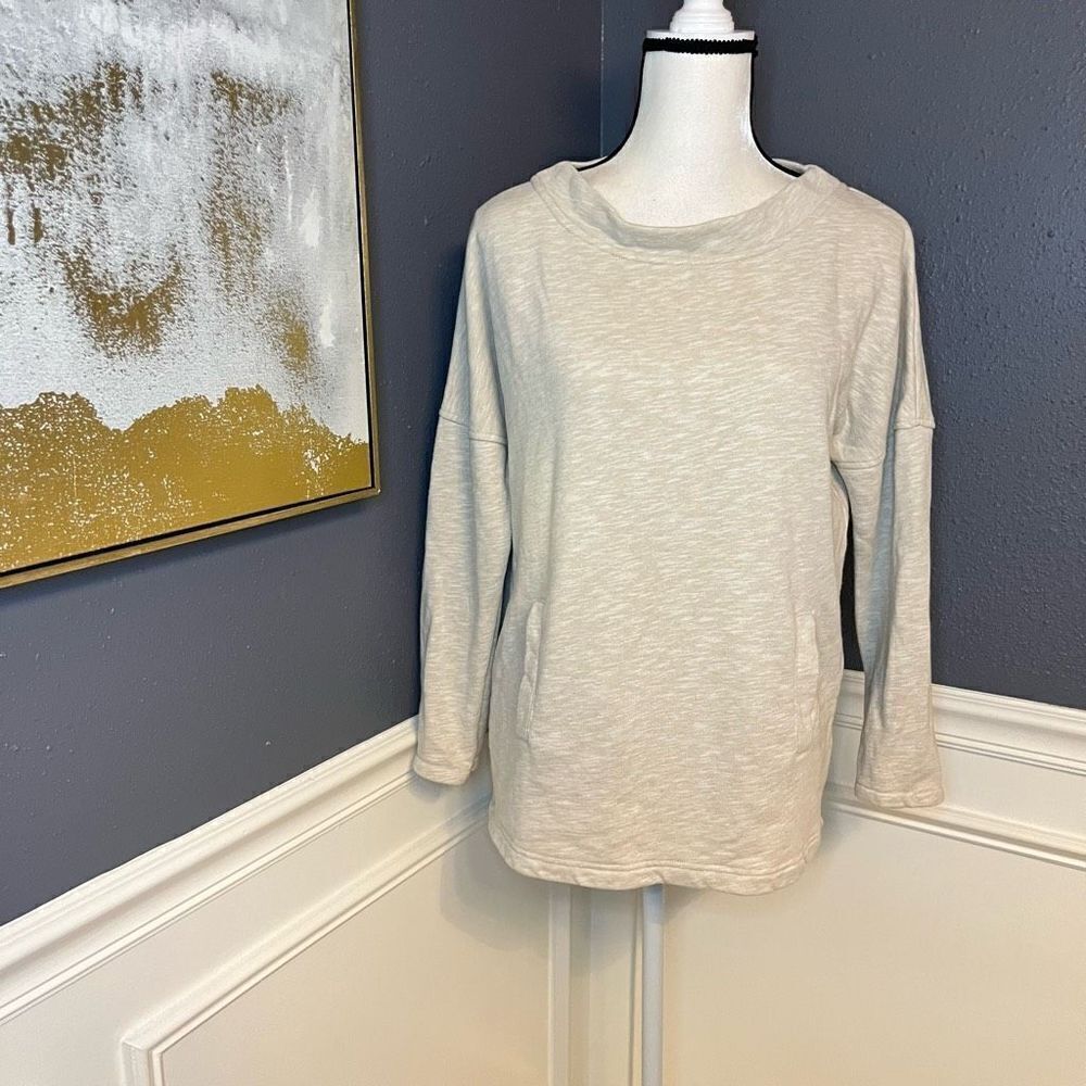 Boden Wide Mock Neck Off Duty Sweatshirt